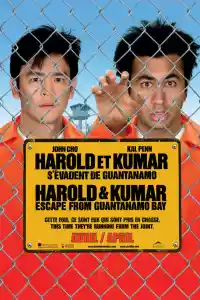 Jaquette du film Harold et Kumar s'évadent de Guantanamo