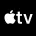 Logo de la plateforme de streaming Apple TV